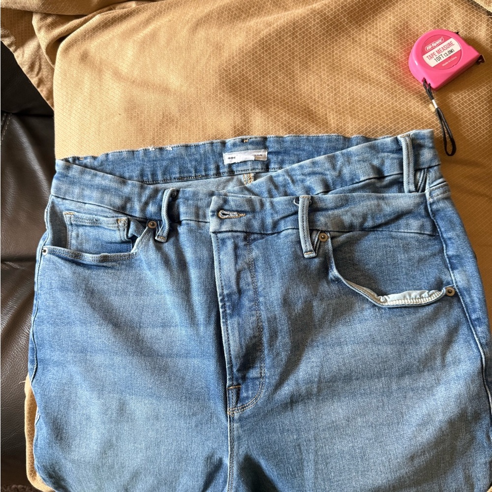 Good American Light Blue Denim Crossover Size16 - Picture 3 of 7